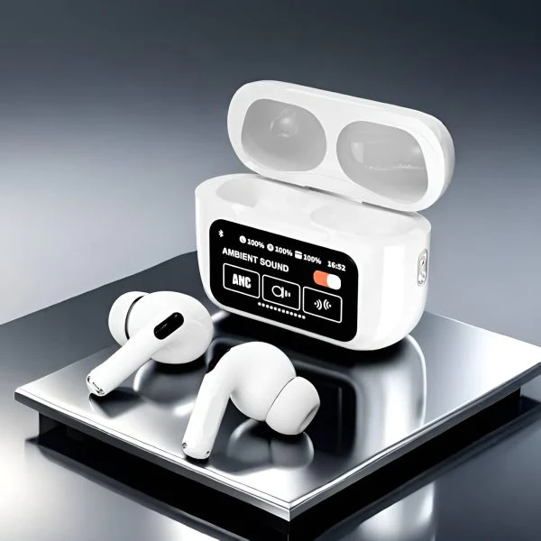 AIRPODS A9 PRO Touch Screen ANC/ENC Noise Reduction, Touch Control Wireless Headset TWS Noise Cancelling Earbud Bluetooth 5.4 Wireless Earbuds